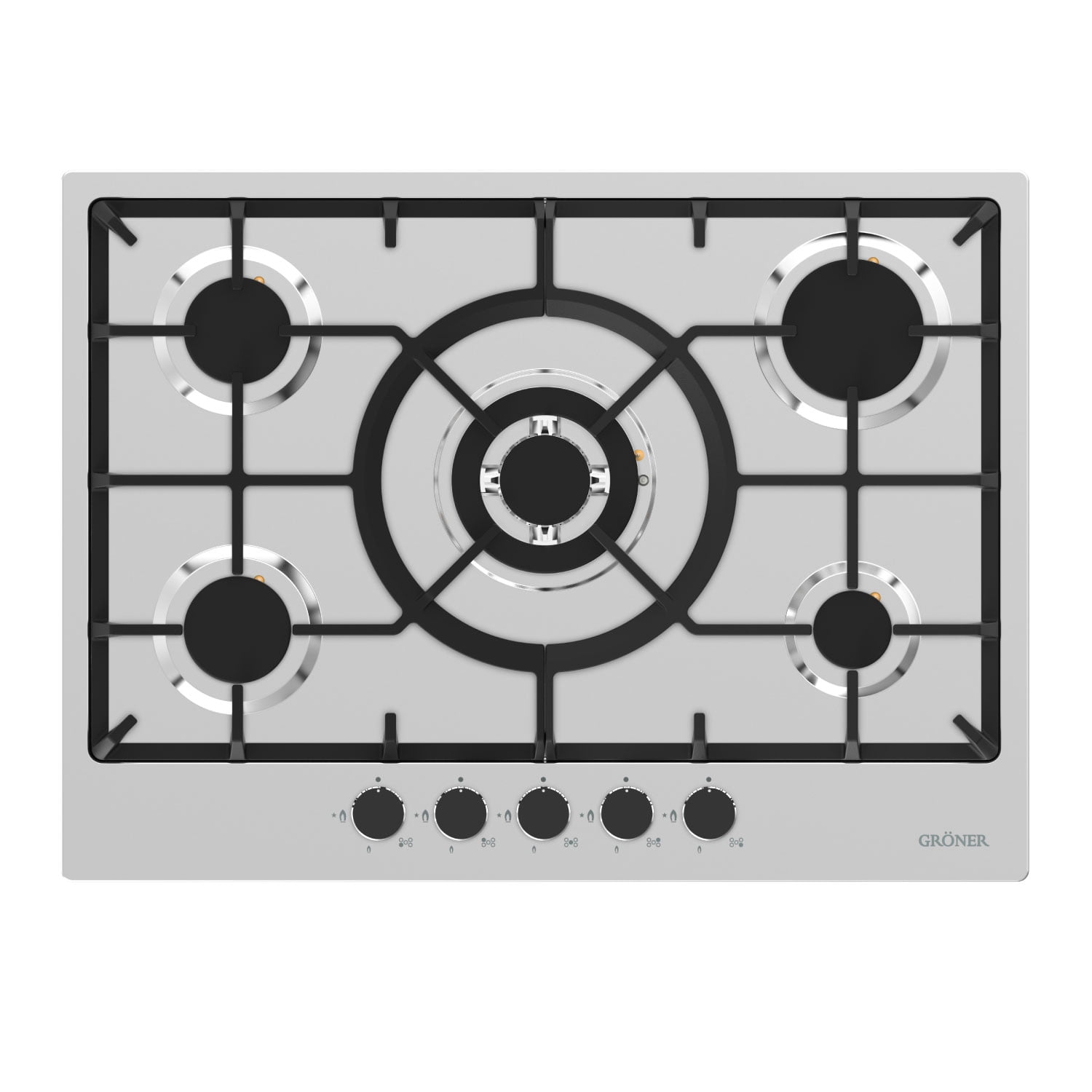 Groner - Encimera A Gas Inox 5q