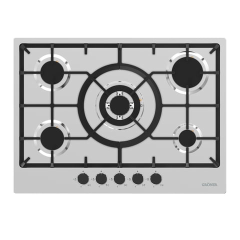 Groner - Encimera A Gas Inox 5Q