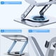 thumbnail image 4 of Soporte Ajustable para Laptop Leeboom 10-15.6" Aluminio Plata, 4 of 9