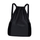 thumbnail image 1 of Mochila con Cordón, Bolsas de Viaje Grandes, Bolsa Deportiva para Baloncesto, Mochilero Al Aire Libre , NEGRO, 1 of 5
