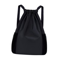 Magideal - Mochila Con Cordón, Bolsas De Viaje Grandes, Bolsa Deportiva Para Baloncesto, Mochilero Al Aire Libre , Negro