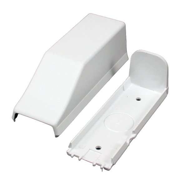 Funda de gestión de cables Wiremold NMW17 de plástico Raceway blanca
