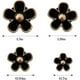 thumbnail image 2 of Cuatro clips de ventilación decorativos para salidas de aire de automóviles, diseño de apariencia de flores, dirección de conversión de 90 °, Ambientador de automóviles para mujeres y niñas, 2 of 5