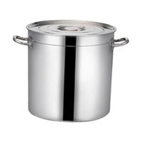 Magideal - Olla De Acero Inoxidable, Ollas De Inducción, Cubo De Aceite, Fácil De Limpiar Con Mango, Utensilios De Cocina Grandes Multifuncionales Para Comedores 40Cm