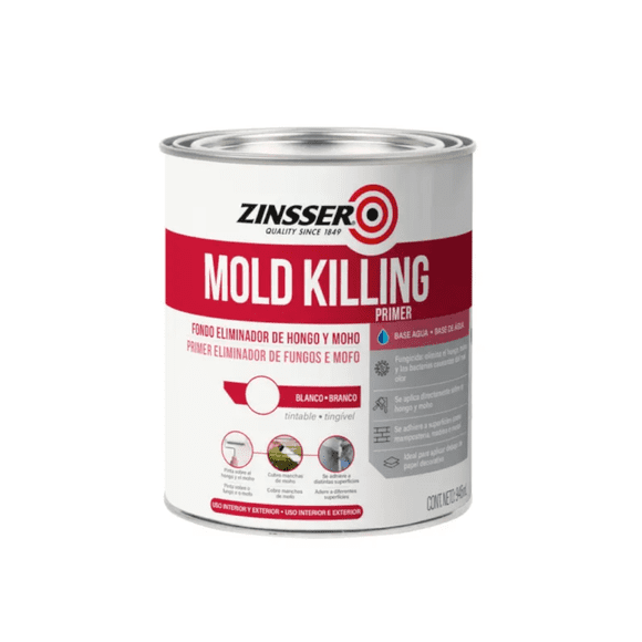 Pintura Eliminador de Hongo y Moho Zinsser Color Blanco 946g