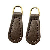 Magideal - 2 Tiradores De Cremallera, Cabezales De Cremallera, Pu, Tiradores De Repuesto, Tiradores De Cremallera Para Equipaje, Baúl, Mochilas, Bolsos, Ropa Aro De Cobre Para Café