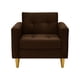 thumbnail image 1 of Sofa Retro 1C Felpa 01 Chocolate, 1 of 6