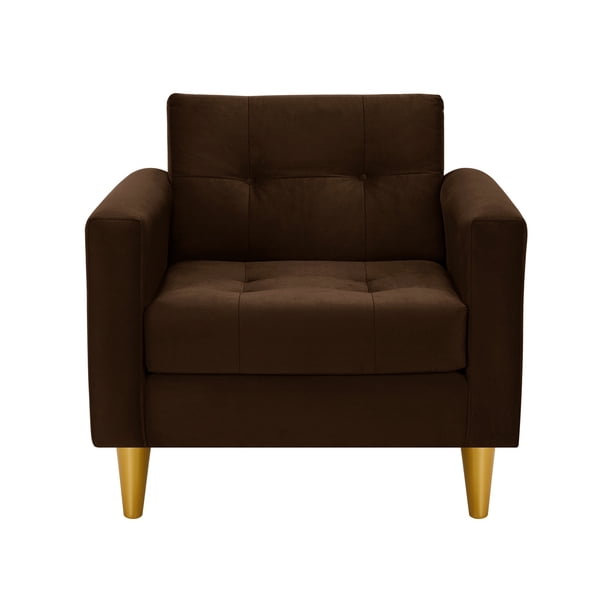 Sofa Retro 1C Felpa 01 Chocolate