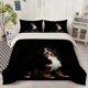 thumbnail image 1 of 3pcss Bernese Mountain Dog Logo Themed Bedding Set Duvet Cover Pillowcase Set, 1 of 5