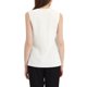 thumbnail image 3 of INSPIRE CHIC Blusas de Oficina sin Mangas con Pliegues en el Frente y Cuello en V para Mujer L Blanco, 3 of 6