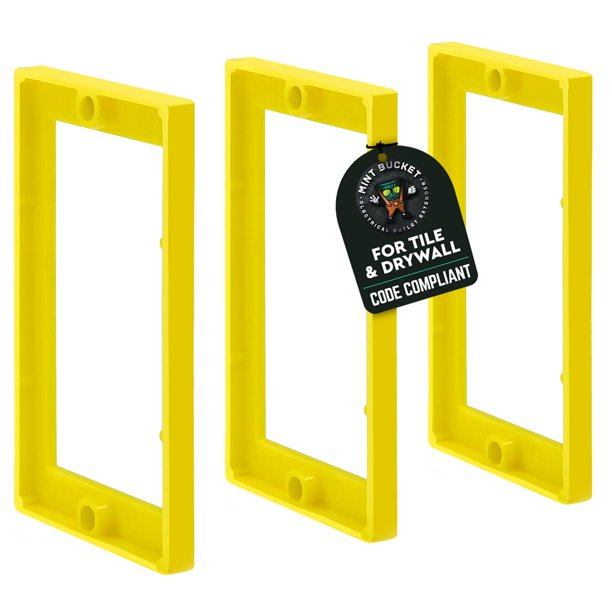 Extensores para cajas eléctricas Mint Bucket de 1/4" para caja de 1 módulo, paquete de 3
