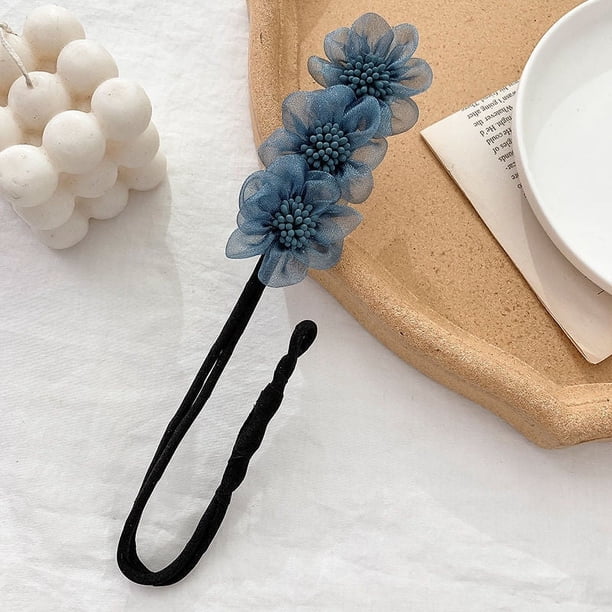 Stunning Flower Floral Hair Ties for Baby Girls - Easy to Use Headdress Curler and Lazy Head Accessory