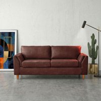 Latam Home - Sofa Milan 3C Con Resortes Pocket Cuero Kentucky Café Moro