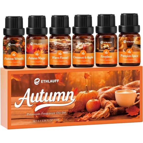 Fragrance Oil Autumn Set, Fall Essential Oils, Pumpkin Spice