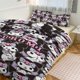 thumbnail image 1 of Kuromi Print Bedding Set Pattern Duvet Cove Set 3 Pieces 1 Quilt Cover And 2 Pillowcases for Women Men Teens, 1 of 5