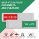 thumbnail image 4 of Cartel de privacidad magnético deslizante K KitchenTour, ocupado/vacante, 4 of 7