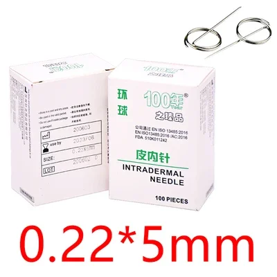 1000pcs Disposable Sterile Intradermal Needle Disposable Skin Beauty Massage Acupuncture Needle Free Shipping