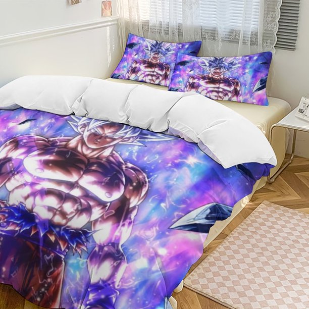 DRAGON BALLCartoon Collection 3-Piece Comforter Set, Personalized Bedding Decor for Kids And Teens Bed Sheets