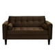 thumbnail image 1 of Sofa Retro 2c Felpa 00 Chocolate, 1 of 6