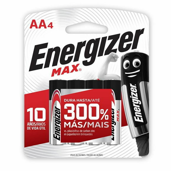 Pilas Alcalinas AA, 4 Un