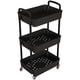 thumbnail image 2 of Carrito de almacenamiento Lainesia de 3 niveles con ruedas bloqueables, negro, 2 of 8