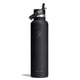 thumbnail image 1 of Botella de agua Hydro Flask 710 ml con aislamiento y tapa con sorbete, negra, 1 of 7