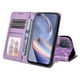 thumbnail image 3 of Funda tipo cartera FOXDOCK para OPPO A53 5G , diseño girasol en relieve, cuero PU, cierre magnético, soporte y tarjetero, 3 of 5
