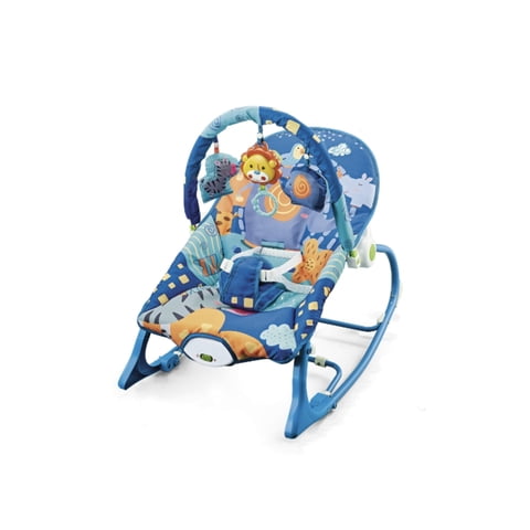 Silla Nido Mecedora Con Vibración Y Melodía Azul Lubabycas