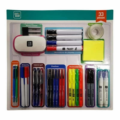 Juego De Papelería De 33 Piezas.  Pen&Gear