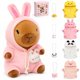thumbnail image 1 of Set de peluches TITQWOP de 9 piezas con carpincho, ropa y mochilas, 1 of 9