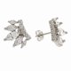 thumbnail image 2 of Aretes Elegant Confetti Juliet de 5 piedras con baño de oro blanco, 2 of 10