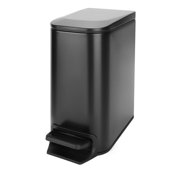 Bote de basura Cesun para baño pequeño, 6 L, 1,6 g, con tapa de cierre suave