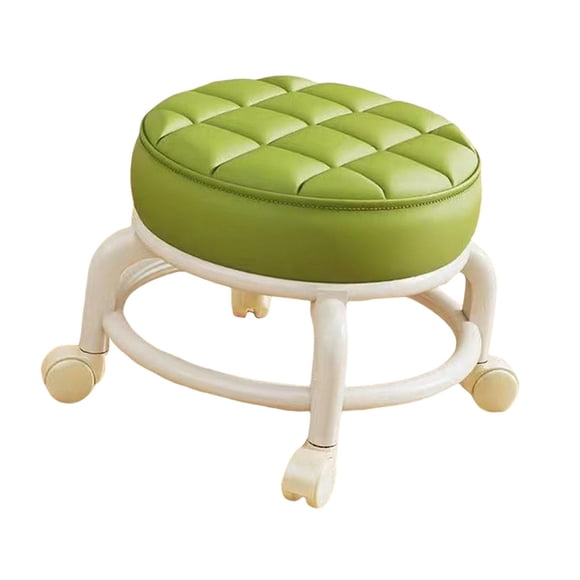 Silla Pequeña Giratoria De 360 ​​grados Con Asiento Bajo Y Ruedas, Cómoda Para Taller O Garaje.