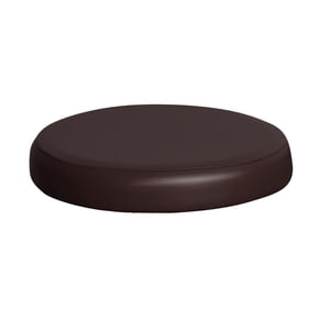 Magideal - Funda Para Taburete De Bar, Funda Redonda Para Cojín De Asiento, Funda Redonda Impermeable De Cuero Pu, Protector De Asiento Para Silla Para Cafetería Marrón
