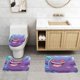 thumbnail image 2 of Gengar Juego de 3 alfombras de baño de coral fleece: tapete de baño + alfombra de inodoro en forma de U + funda de tapa de inodoro en forma de O, 2 of 6