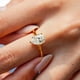 thumbnail image 5 of Anillos Clásicos de Diamante de Moissanita de 2 Quilates para Mujer Color D Claridad VVS1 Anillo de Compromiso Solitario de Oro Anillo de Plata Esterlina 925 con Forma de Pera Talla 5-9, 5 of 7