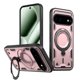 thumbnail image 1 of Para Google Pixel 11 / Pixel 11 Pro Funda con Soporte de Anillo en O Magnético Invisible, Funda de Teléfono a Prueba de Golpes, Oro Rosa, 1 of 6