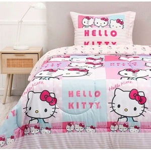 Mashini - Cubrecama Plumón Infantil Niña Hello Kitty