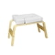 thumbnail image 3 of Banco de soporte para la cabeza de yoga Silla de inversión de yoga Hogar fuerte Entrenamiento de fuerza duradero Gimnasio portátil con marco de madera Blanco, 3 of 5