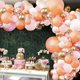 thumbnail image 1 of Kit de arco de guirnalda de globos de oro rosa - 152 piezas de globos de látex de confeti de oro rosa, rosa, blanco y dorado para baby shower, boda, cumpleaños, graduación, aniversario, despedida de s, 1 of 7