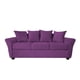 thumbnail image 1 of Sofa 3C Gaviota Felpa Morado, 1 of 3
