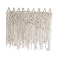 Bothyi - Cortina De Macramé Hecha A Mano, Decoración Elegante, Amplia, Artesanal, Fondo De Decoración De Pared De Macramé