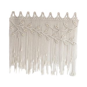 Bothyi - Cortina De Macramé Hecha A Mano, Decoración Elegante, Amplia, Artesanal, Fondo De Decoración De Pared De Macramé