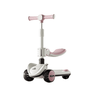 Golden Baby'S - Scooter Monopatin Con Asiento Y Luz Musica Rosado 2 En 1
