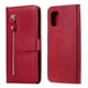 thumbnail image 5 of Funda con Cremallera para Samsung Galaxy A71 5G, Carcasa Cartera de Cuero PU con Soporte y Tarjetero, 5 of 6