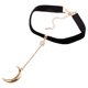 thumbnail image 3 of Collar De Gargantilla Ajustable Aleación Plateada Para Fiesta Para Mujeres Ni?as Regalo Luna, 3 of 3