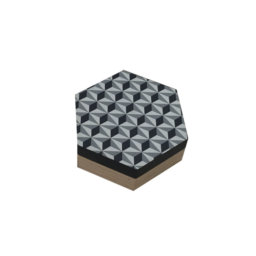 Homewell - Caja Organizadora Madera Deco 15*13*5.2cm