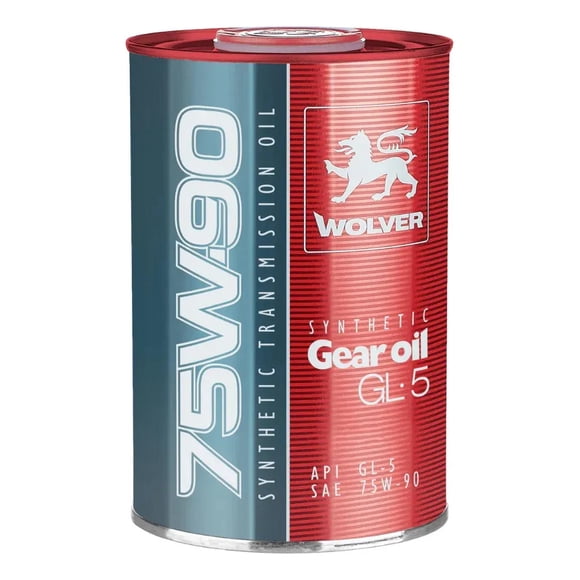 Aceite Lubricante Wolver 75w90 gl-5 Gear Oil Sintetico 1l x8