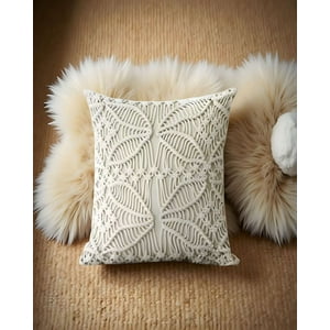 Genérico - Fundas De Cojin Set De 2 Estilo Bohemio 45X45 Cm Blanco 05