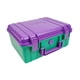 thumbnail image 4 of Caja De Herramientas Impermeable, Contenedor De Viaje, Estuche Rígido Protector A Prueba De Golpes, Color Morado Y Verde, 4 of 5